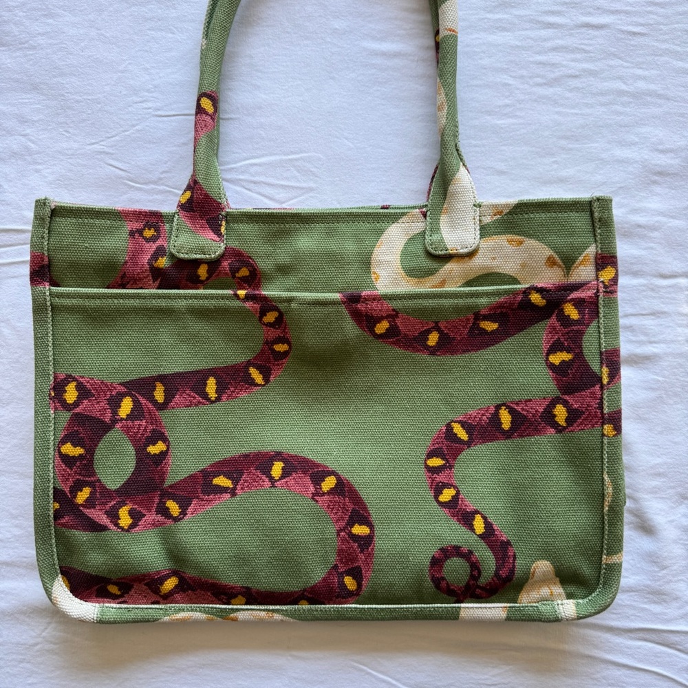 Vince Camuto Alula Tote Coiled Snake Print